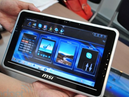 MSI WindPad 100 Atom-powered Tablet runs Windows 7