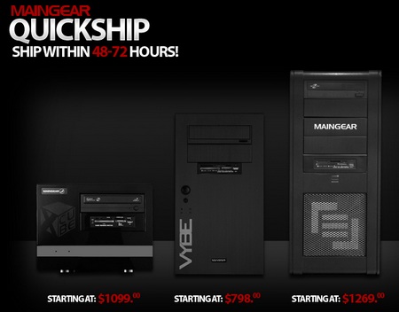 MainGear Quick Ship Edition PC Systems