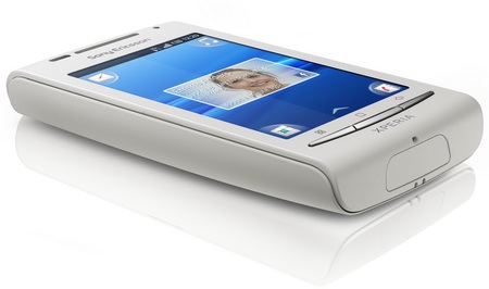 Sony Ericsson Xperia X8 Android Smartphone angle