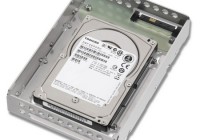 Toshiba MBF2xxLRC 2.5-inch SAS Hard Drive Mounted in a 3.5-inch Bracket