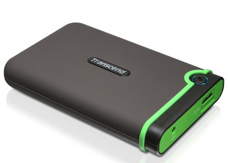 Transcend StoreJet 25M3 USB 3.0 Shockproof Portable Hard Drive