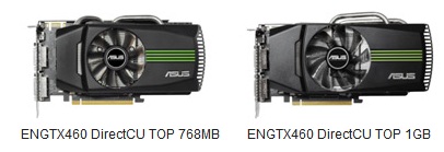 Asus ENGTX460 Series GeForce GTX460 Graphics cards