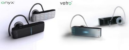 Callpod Onyx and Vetro Bluetooth Headsets+