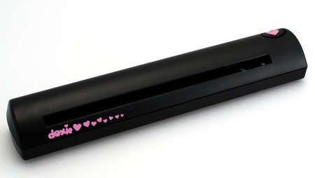 Doxie Portable Scanner sends documents to cloud and iDevices angle