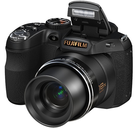 FujiFilm FinePix S2800HD 18X Zoom Camera angle flash