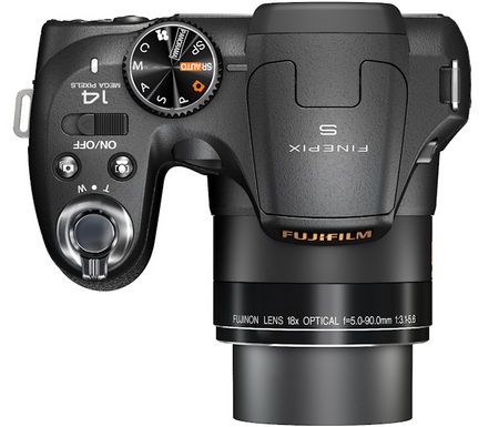 FujiFilm FinePix S2800HD 18X Zoom Camera top