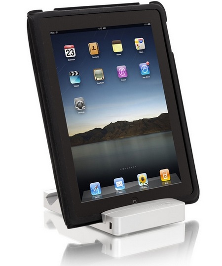 HyperMac Stand iPad Battery Stand Combo with case