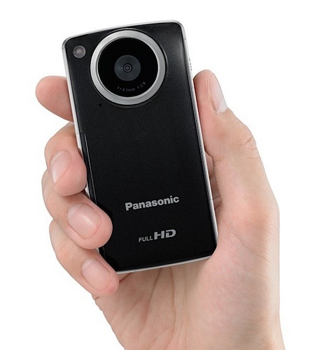 Panasonic HM-TA1 Pocket-sized Full HD Camcorder on hand