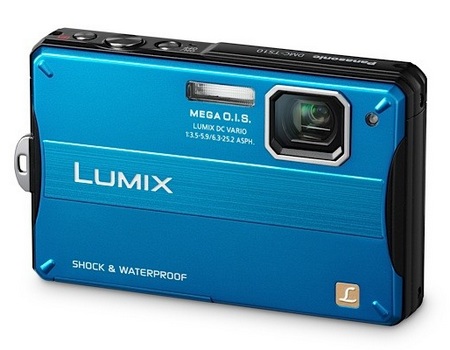 Panasonic LUMIX DMC-TS10 Rugged Digital Camera blue