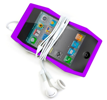 Quirky Tilt iPhone 4 Case Doubles as a stand with headset