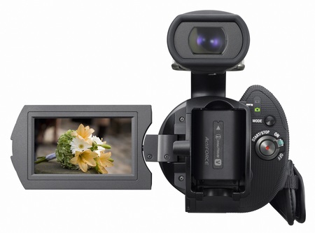 Sony Handycam NEX-VG10 - The First Interchangeable Lens HD Camcorder display