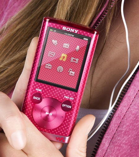 Sony Walkman NWZ-E450 Series PMP with Lyrics Sync and Karaoke pink