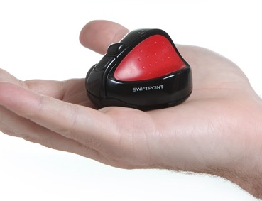 SwiftPoint Tiny Wireless Mouse palm size