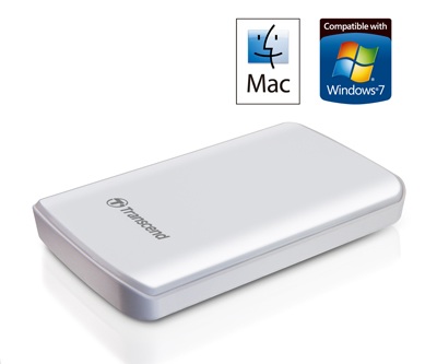 Transcend StoreJet 25D2-W Mac-friendly Portable Hard Drive