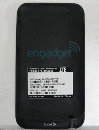 ZTE Peel U3200 iPod touch case is a 3G Router