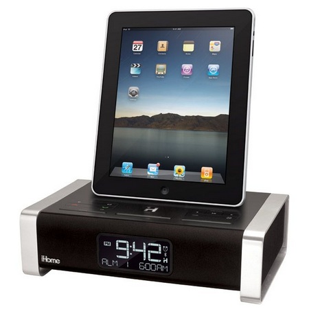 iHome iA100ZE App Enhanced Alarm Clock Docks iPad