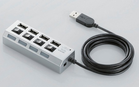 Elecom U2H-TZS420S usb hub strip