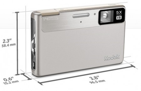 Kodak EasyShare M590 - Thinnest 5x Optical Zoom Camera silver