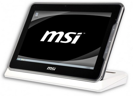 MSI WindPad 100 docked