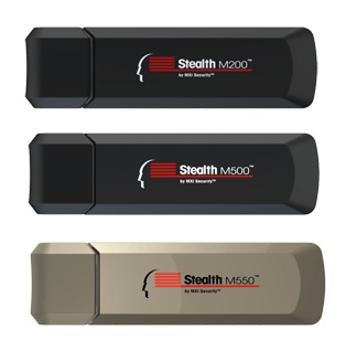 MXI Security Stealth M200, M500 and M550 Encrypted USB Flash Drives