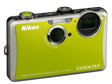 Nikon CoolPix S1100pj Projector Camera green