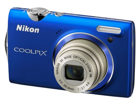 Nikon CoolPix S5100 Point-and-Shoot Camera with 720p Video blue