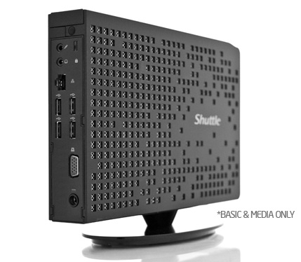 Shuttle XS35 Slim PC back