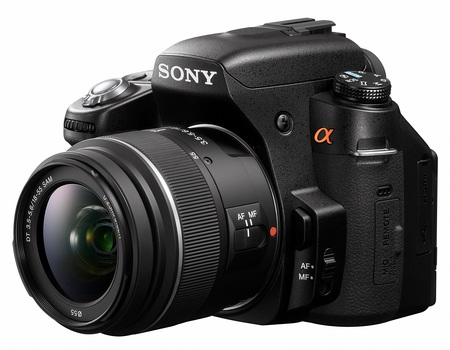 Sony Alpha A560 A580 DSLR side