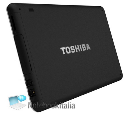 Toshiba Tablet Folio 100 runs Android 2.2 with Tegra 2 back