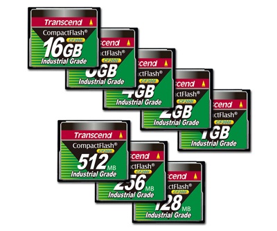 Transcend CF200I Advanced Industrial Grade CompactFlash Memory Cards