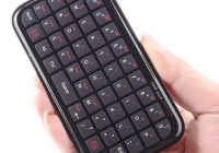 iTiny Bluetooth Keyboard on hand