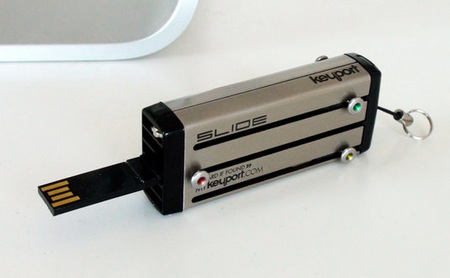 KeyPort Slide Key Holder adds USB Flash Drive