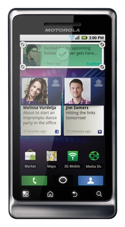 Motorola Milestone 2 Android Smartphone portrait