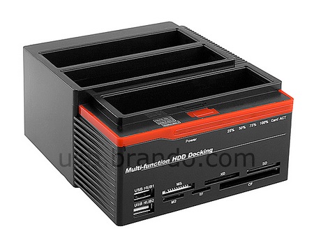 Multi-Functional Triple SATA Hard Drive Dock