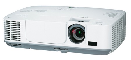 NEC M260X, M260W and M300X Portable Series Projectors front