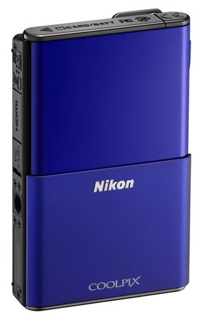 Nikon CoolPix S80 Camera with OLED Touchscreen blue