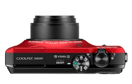 Nikon CoolPix S8100 Digital Camera top