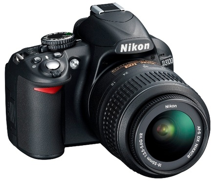 Nikon D3100 Entry-level DSLR angle