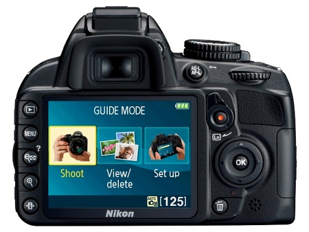 Nikon D3100 Entry-level DSLR back