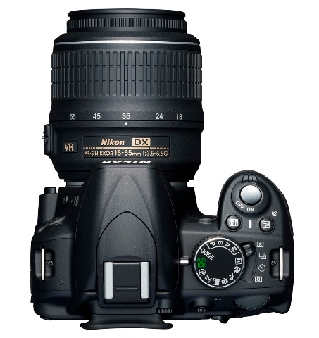 Nikon D3100 Entry-level DSLR top