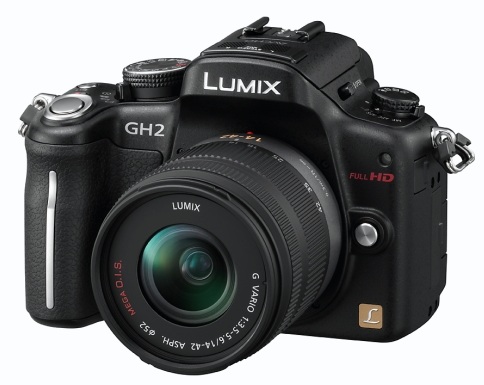 Panasonic LUMIX DMC-GH2 Hybrid Touch-Control Micro Four Thirds Camera angle