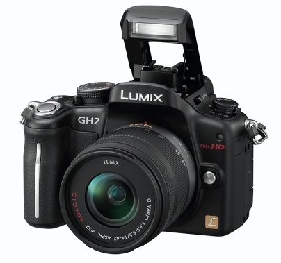 Panasonic LUMIX DMC-GH2 Hybrid Touch-Control Micro Four Thirds Camera flash