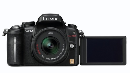 Panasonic LUMIX DMC-GH2 Hybrid Touch-Control Micro Four Thirds Camera rotating lcd