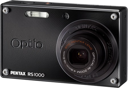 Pentax Optio RS1000 Digital Camera with Interchangeable Faceplate black