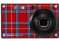 Pentax Optio RS1000 Digital Camera with Interchangeable Faceplate plaid