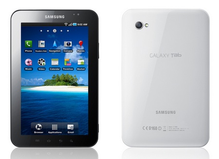 Samsung Galaxy Tab Tablet front back