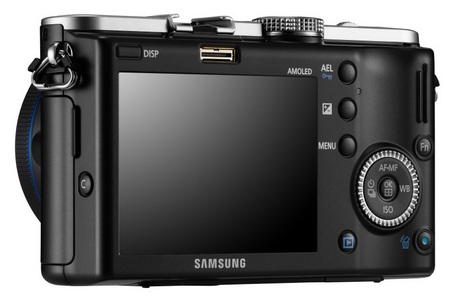 Samsung NX100 Mirrorless Camera back