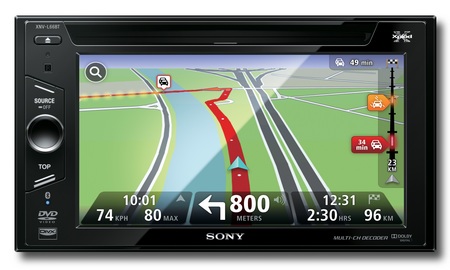 Sony Xplod XNV-L66BT and XNV-660BT Multimedia Navigation Systems front