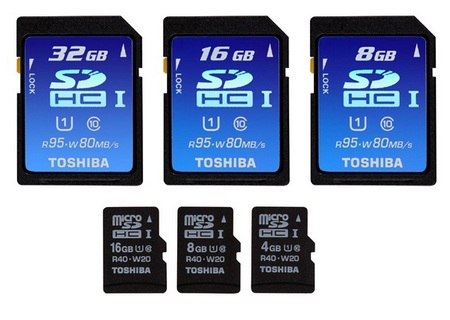 Toshiba SDHC UHS-I and microSDHC UHS-I Memory Cards