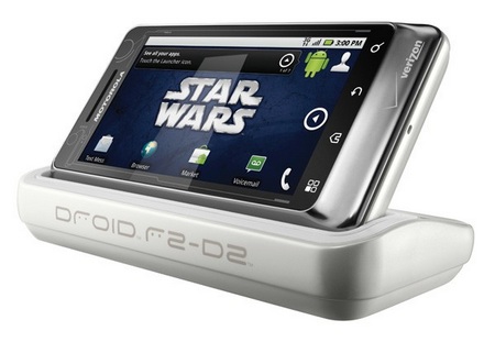 Verizon Motorola DROID R2-D2 Limited Edition docked